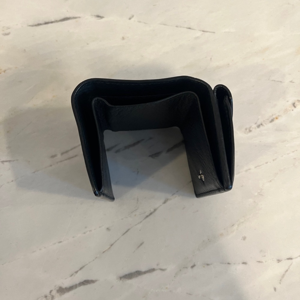 Balenciaga papier mini trifold black leather wallet - Picture 2 of 11